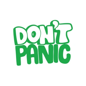 Dont Panic Araba Sticker Araba Sticker 17x17 Cm Yeşil