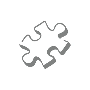 Puzzle Araba Stickeri 17x17 Cm Gri