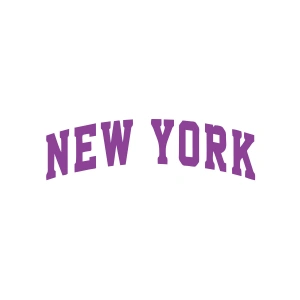 New York Araba Sticker 17x17 Cm Mor