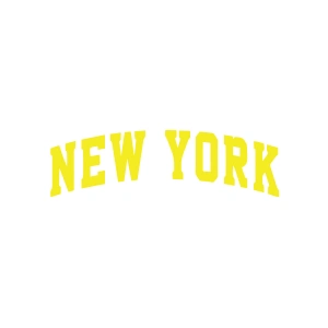 New York Araba Sticker 17x17 Cm Sarı