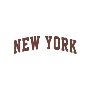 New York Araba Sticker 17x17 Cm Kahverengi