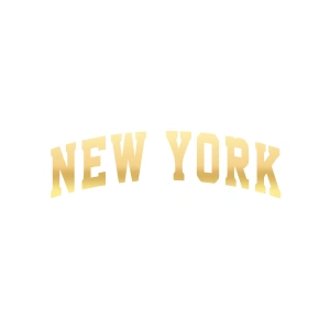 New York Araba Sticker 17x17 Cm Gold