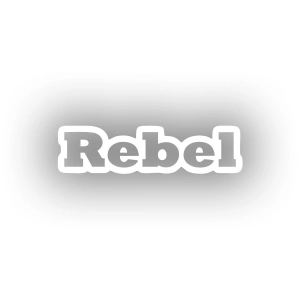 Rebel Araba Sticker 17x17 Cm Beyaz
