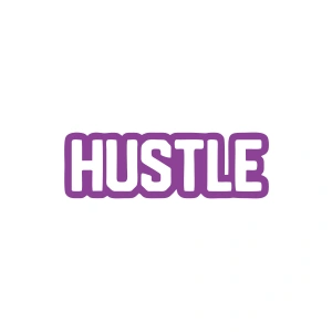 Hustle Araba Sticker 17x17 Cm Mor