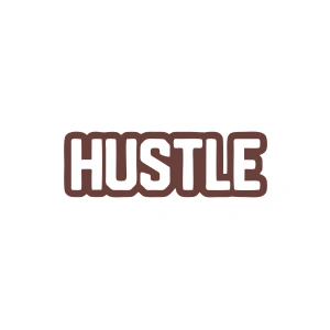 Hustle Araba Sticker 17x17 Cm Kahverengi