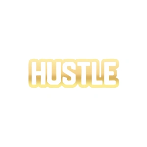 Hustle Araba Sticker 17x17 Cm Gold