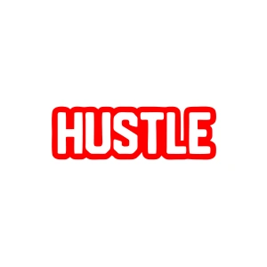 Hustle Araba Sticker 17x17 Cm Kırmızı