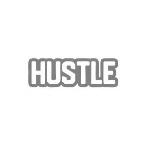 Hustle Araba Sticker 17x17 Cm Gri