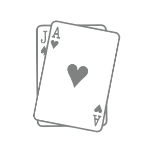 İskambil Kağıdı Araba Sticker 17x17 Cm Gri