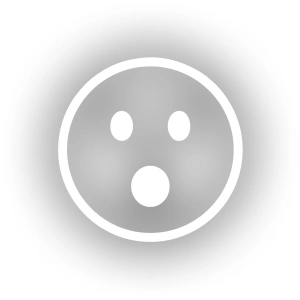 Şaşıran Emoji Araba Sticker 17x17 Cm Beyaz