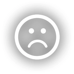 Üzgün Emoji Araba Sticker 17x17 Cm Beyaz