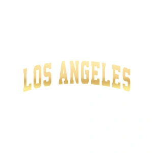 Los Angeles Araba Sticker 17x17 Cm Gold