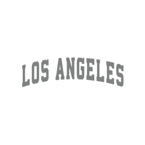 Los Angeles Araba Sticker 17x17 Cm Gri