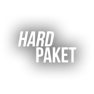 Hard Paket Araba Sticker 17x17 Cm Beyaz