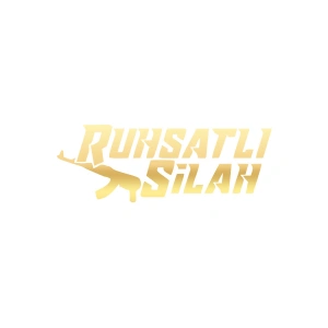 Ruhsatlı Silah Araba Sticker 17x17 Cm Gold