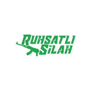 Ruhsatlı Silah Araba Sticker 17x17 Cm Yeşil