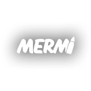 Mermi Araba sticker 17x17 Cm Beyaz