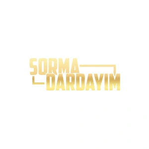Sorma Dardayım Araba Sticker 17x17 Cm Gold