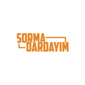 Sorma Dardayım Araba Sticker 17x17 Cm Turuncu