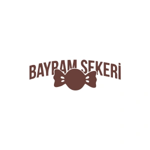 Bayram Şekeri Araba Sticker 17x17 Cm Kahverengi