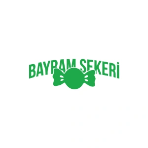 Bayram Şekeri Araba Sticker 17x17 Cm Yeşil