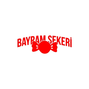 Bayram Şekeri Araba Sticker 17x17 Cm Kırmızı
