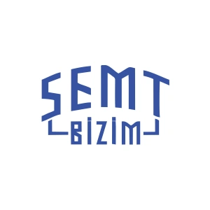 Semt Bizim Araba Sticker 17x17 Cm Mavi