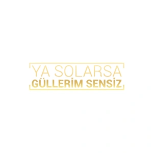 Ya Solarsa Güllerim Sensiz Araba Sticker 17x17 Cm Gold