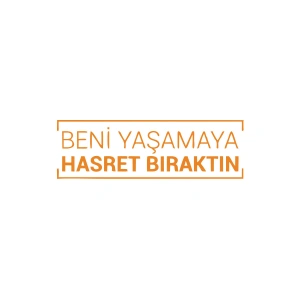 Beni Yaşamaya Hasret Bıraktın Araba Sticker 17x17 Cm Turuncu