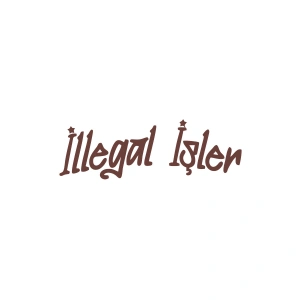 İllegal İşler Araba Sticker 17x17 Cm Kahverengi