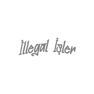 İllegal İşler Araba Sticker 17x17 Cm Gri