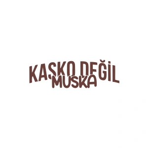 Kasko Değil Muska Araba Sticker 17x17 Cm Kahverengi