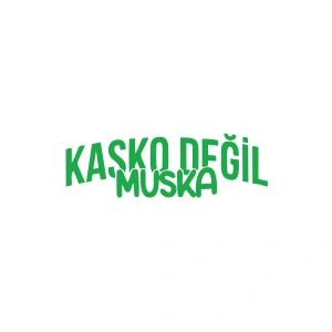 Kasko Değil Muska Araba Sticker 17x17 Cm Yeşil