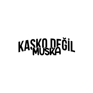 Kasko Değil Muska Araba Sticker 17x17 Cm Siyah
