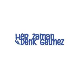Her Zaman Denk Gelmez Araba Sticker 17x17 Cm Mavi