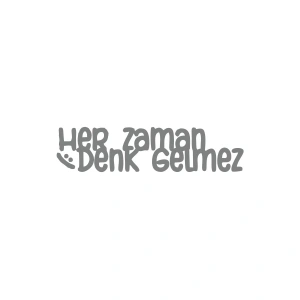 Her Zaman Denk Gelmez Araba Sticker 17x17 Cm Gri