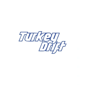 Turkey Drift Araba Sticker 17x17 Cm Mavi