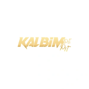 Kalbim Pıt Pıt Araba Sticker 17x17 Cm Gold