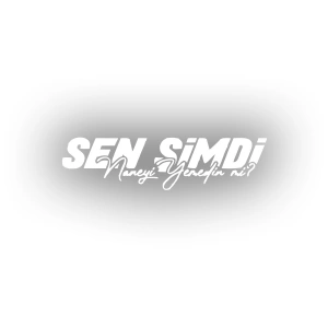 Sen Şimdi Naneyi Yemedin mi? Araba Sticker 17x17 Cm Beyaz