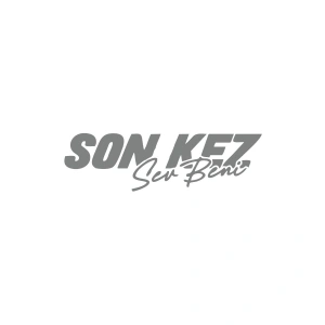 Son Kez Sev Beni Araba Sticker 17x17 Cm Gri