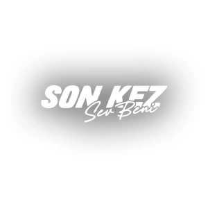 Son Kez Sev Beni Araba Sticker 17x17 Cm Beyaz