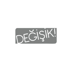 Değişik! Araba Sticker 17x17 Cm Gri
