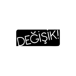 Değişik! Araba Sticker 17x17 Cm Siyah