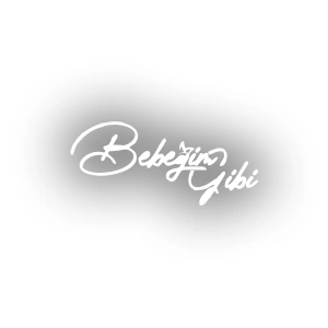 Bebeğim Gibi Araba Sticker 17x17 Cm Beyaz