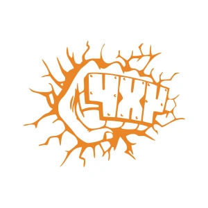 4x4 Araba Sticker 17x17 Cm Turuncu