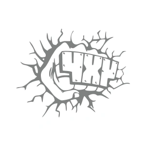 4x4 Araba Sticker 17x17 Cm Gri