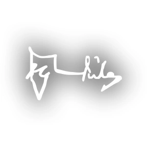 Alparslan Türkeş İmza Araba Sticker 17x17 Cm Beyaz