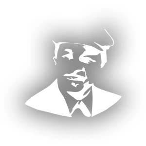 Neşet Ertaş Araba Sticker 17x17 Cm Beyaz