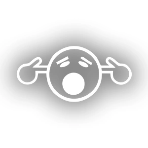 Yüksek Ses Araba Stickeri 17x17 Cm Beyaz