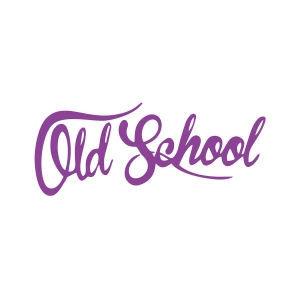 Old School Araba Sticker 17x17 Cm Mor